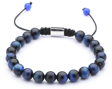 Load image into Gallery viewer, Deed Beads: Blue Tiger&#39;s Eye Bracelet