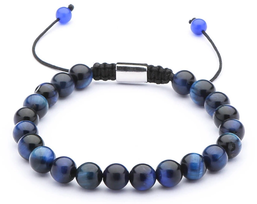 Deed Beads: Blue Tiger's Eye Bracelet