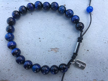 Load image into Gallery viewer, Deed Beads: Blue Tiger&#39;s Eye Bracelet